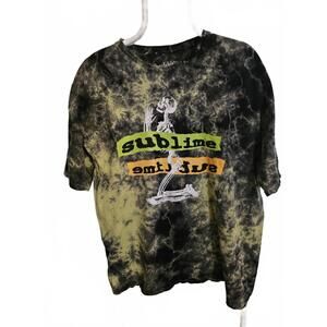 Sublime (band) Unisex T-Shirt Praying Skeleton - tie dye - Size XL -  EUC